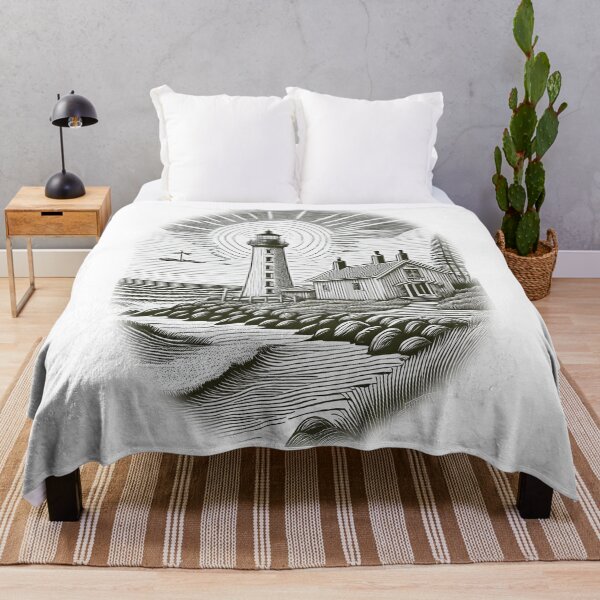 Item preview, Retro Lighthouse Art - Vintage Pencil Drawings designed and sold by RockitBaby.