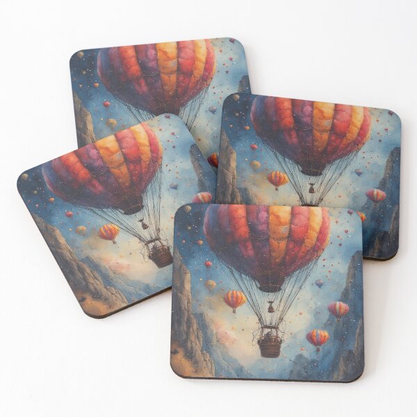 Item preview, Hot air balloon ride over a canyon valley designed and sold by Mianku | Für das Leben.