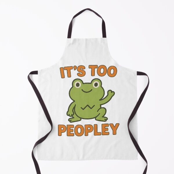 Item preview, Cute Frog It’s Too Peopley Humor Art designed and sold by HiteshArt111.