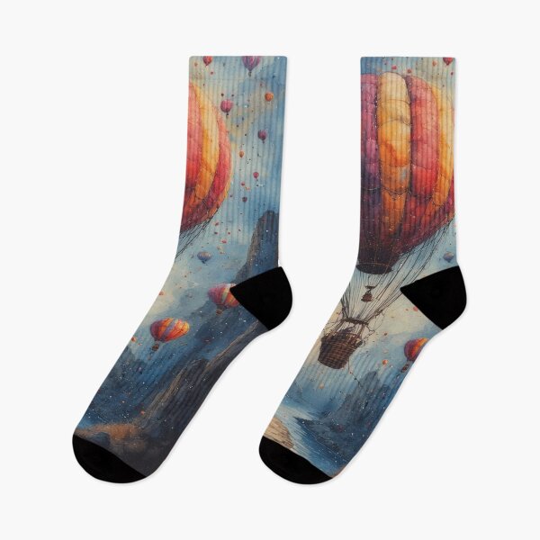 Item preview, Hot air balloon ride over a canyon valley designed and sold by Mianku | Für das Leben.