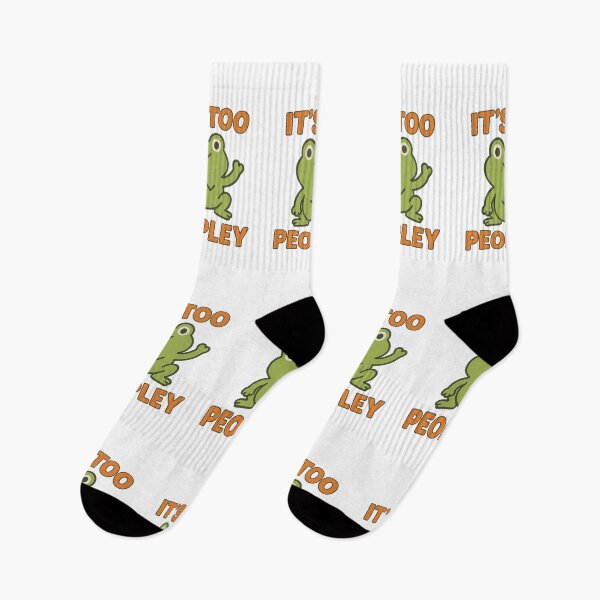 Item preview, Cute Frog It’s Too Peopley Humor Art designed and sold by HiteshArt111.