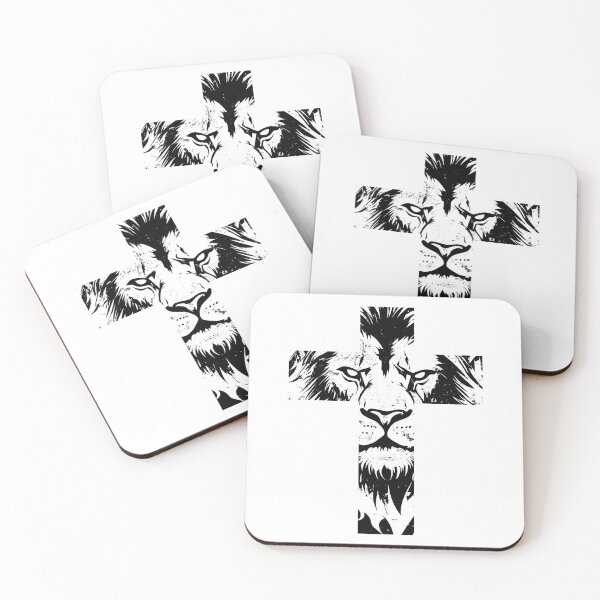Item preview, Christian Cross / Lion - Black designed and sold by Western Renaissance Limited.