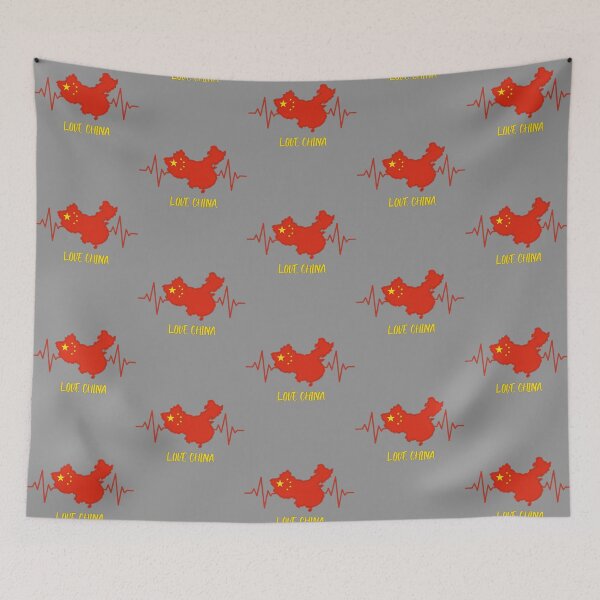 Item preview, Copy of Minimalist China Map and Flag | Black and White Style designed and sold by mashmosh.