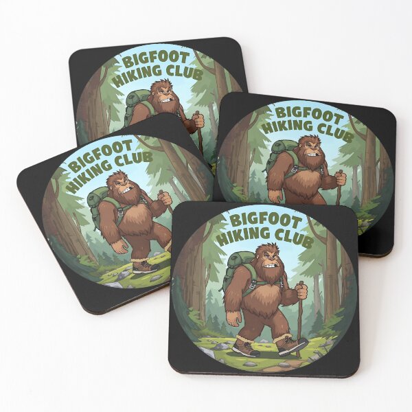 Item preview, Bigfoot illustrations and text Bigfoot Hiking Club 1 designed and sold by Neon G.