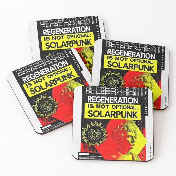 Item preview, Solarpunk Poster Mandatory designed and sold by Raw-Ink.