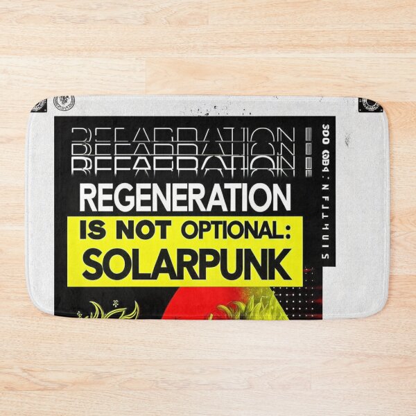 Item preview, Solarpunk Poster Mandatory designed and sold by Raw-Ink.