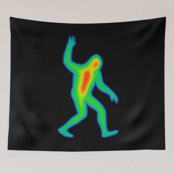 Item preview, Thermal Heatmap Silhouette Art – Vibrant Colorful Human Figure | Psychedelic Abstract Digital Design designed and sold by BrainBubbleArt.