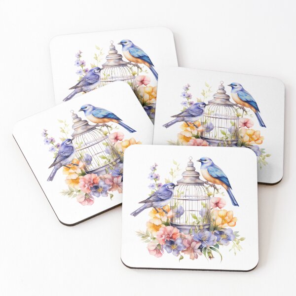 Item preview, Birds And Flowers designed and sold by MagdaMoonArt.
