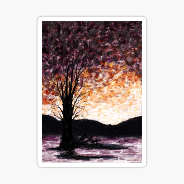 Washoe Meadows State Park Sunset Sticker