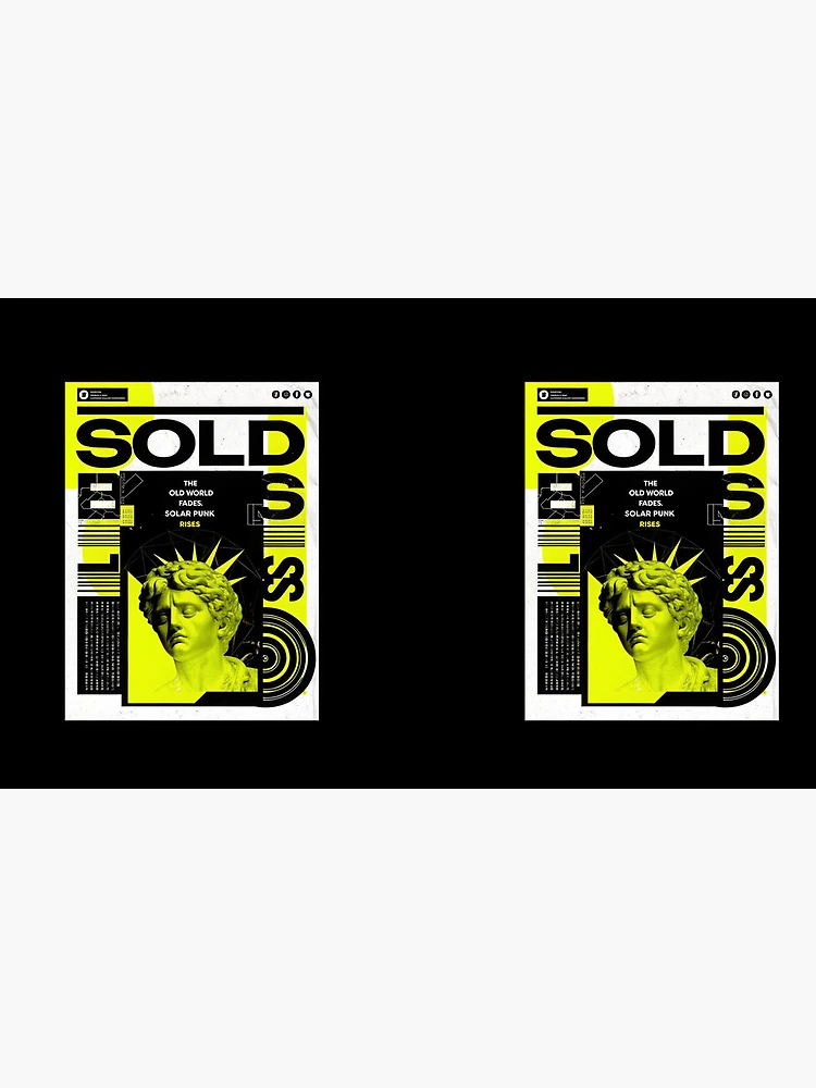 Thumbnail 4 of 4, Coffee Mug, Solarpunk Poster Rising designed and sold by Raw-Ink.