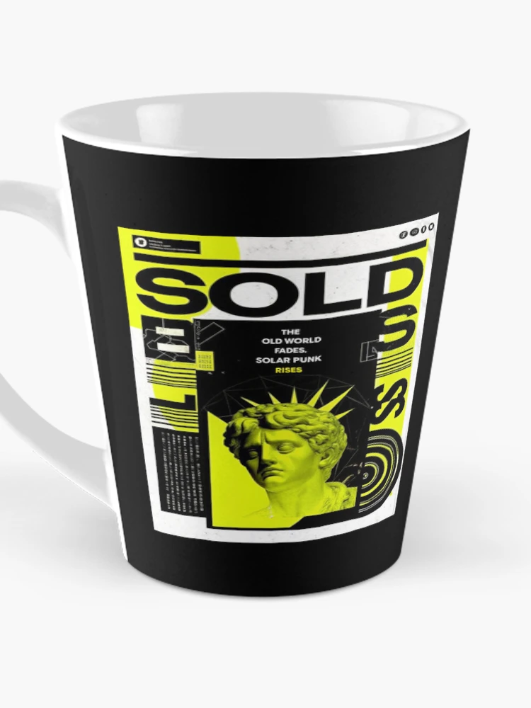 Thumbnail 3 of 4, Coffee Mug, Solarpunk Poster Rising designed and sold by Raw-Ink.