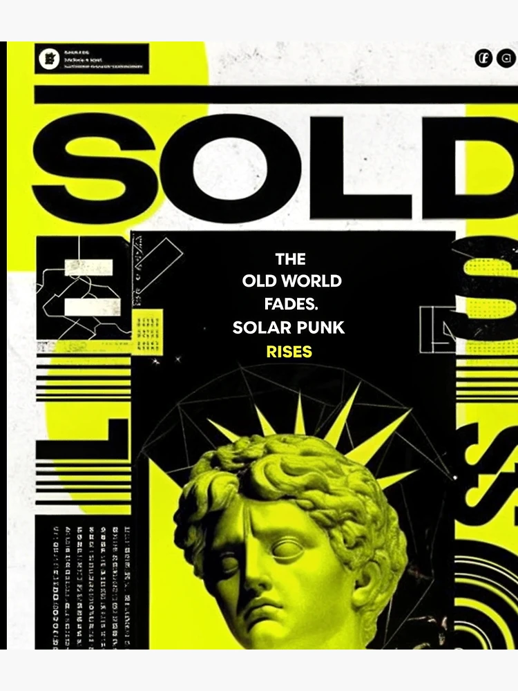 Thumbnail 3 of 3, Backpack, Solarpunk Poster Rising designed and sold by Raw-Ink.
