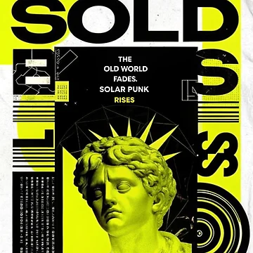 Artwork thumbnail, Solarpunk Poster Rising by Raw-Ink
