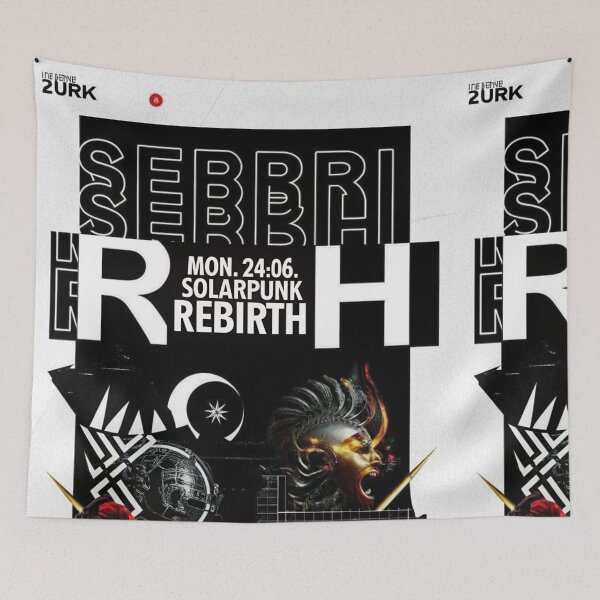 Item preview, Solarpunk Poster Rebirth designed and sold by Raw-Ink.