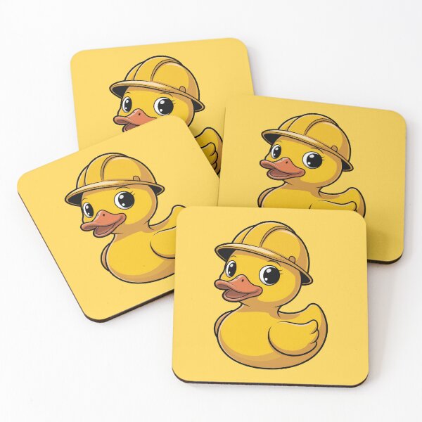 Item preview, Cute Construction Worker Rubber Duck designed and sold by MonkiFlipp.