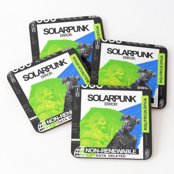 Item preview, Solarpunk Poster Error designed and sold by Raw-Ink.