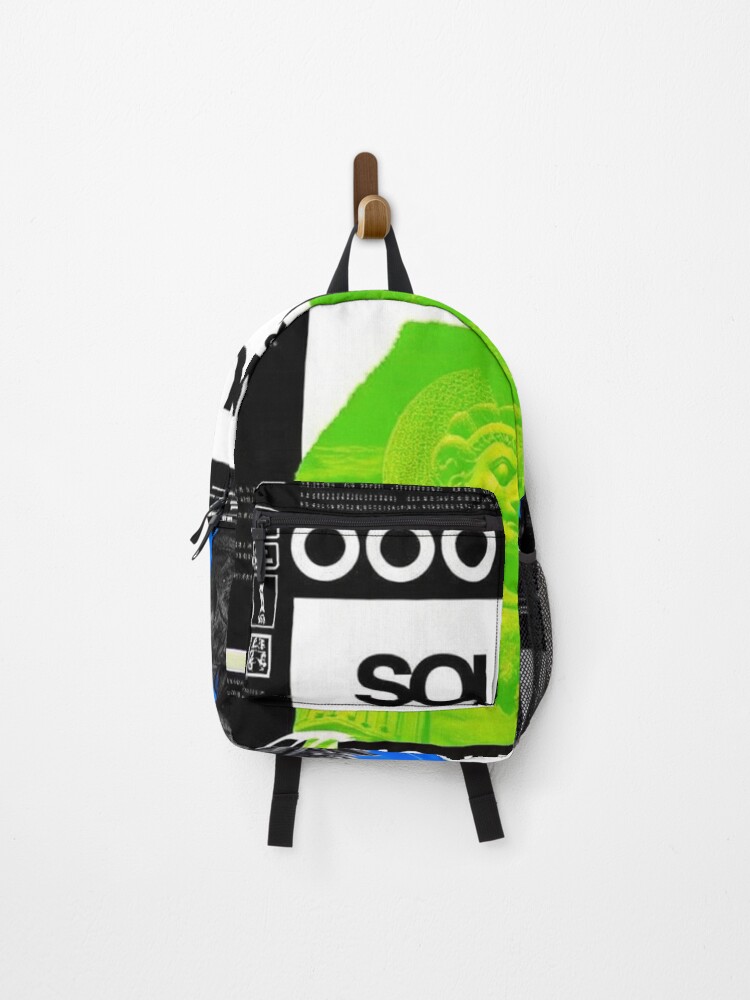 Thumbnail 1 of 3, Backpack, Solarpunk Poster Error designed and sold by Raw-Ink.