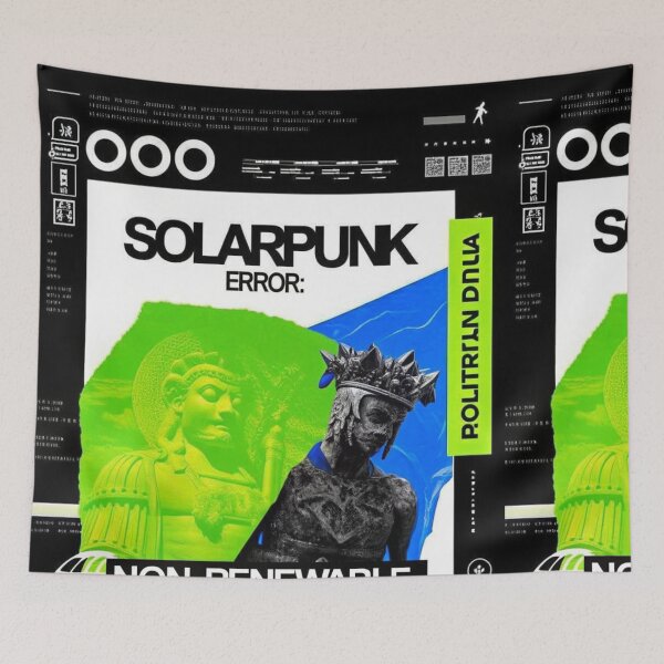 Item preview, Solarpunk Poster Error designed and sold by Raw-Ink.