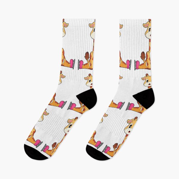 Item preview, Giraffe Ice skating Ice skates Winter sports designed and sold by Snabdesign84.