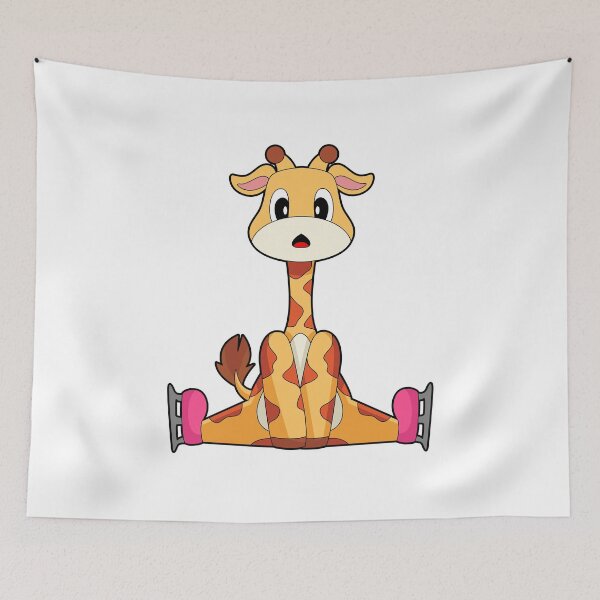 Item preview, Giraffe Ice skating Ice skates Winter sports designed and sold by Snabdesign84.