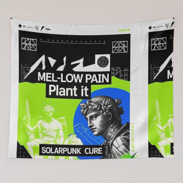 Item preview, Solarpunk Poster Cure designed and sold by Raw-Ink.