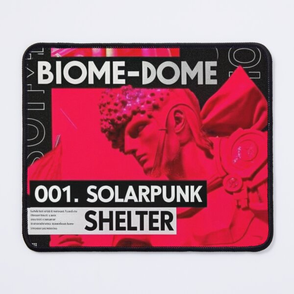 Item preview, Solarpunk Poster Shelter designed and sold by Raw-Ink.