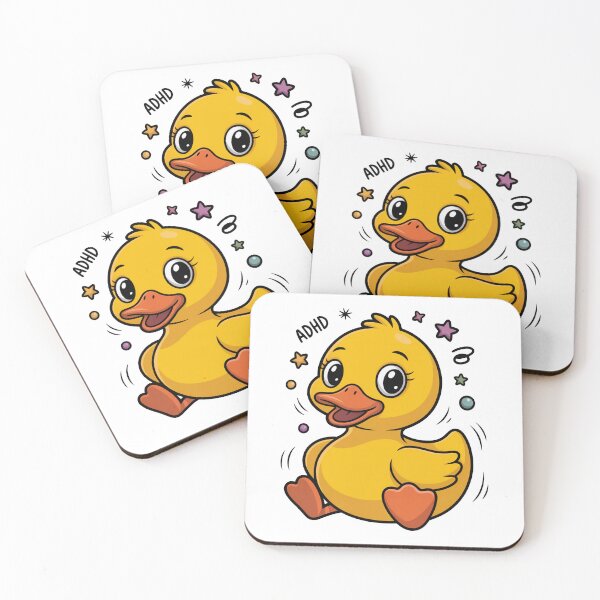 Item preview, Cute ADHD Rubber Duck Art designed and sold by MonkiFlipp.