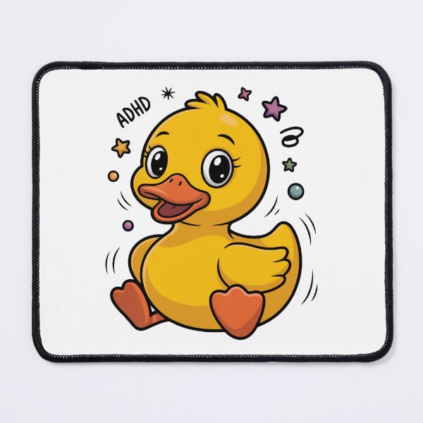 Item preview, Cute ADHD Rubber Duck Art designed and sold by MonkiFlipp.