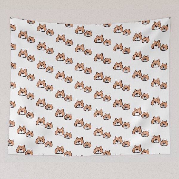 Item preview, Chubby Cartoon Dog Heads: Grumpy and Guarding His Bone designed and sold by Thidagrafictic.