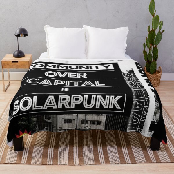 Item preview, Solarpunk Poster Community designed and sold by Raw-Ink.