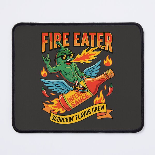 Item preview, Fire Eater Scorchin' Flavor Crew - Chili Pepper Hot Sauce designed and sold by AwesomeBeyondLimits.