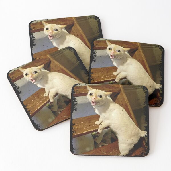 Item preview, Funny Coughing Cat Meme Design designed and sold by Eh Plus Designs.