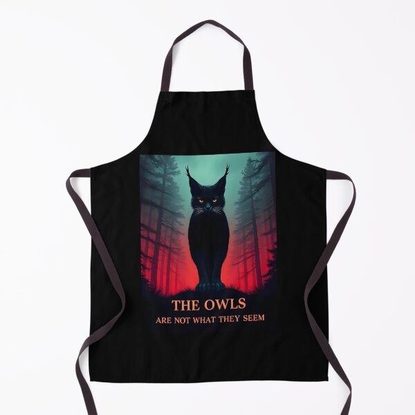 Item preview, The Owls Are Not What They Seem: Lynx silhouette like an owl Twin Peaks artwork funny shirt designed and sold by Dollycat Industries.