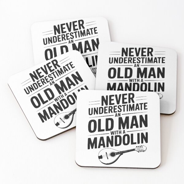 Item preview, Never Underestimate an Old Man with a Mandolin designed and sold by Frank Ring.