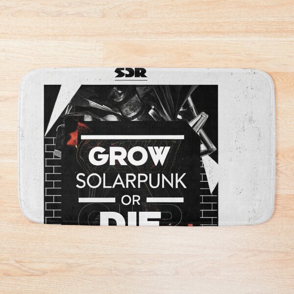 Item preview, Solarpunk Poster Grow designed and sold by Raw-Ink.
