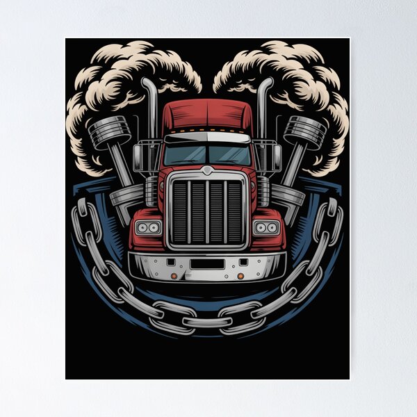 Item preview, Trucker Big Rig Semi Truck Driver Men Dad Grandpa Husband designed and sold by clothesy7.