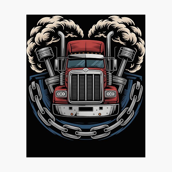 Item preview, Trucker Big Rig Semi Truck Driver Men Dad Grandpa Husband designed and sold by clothesy7.