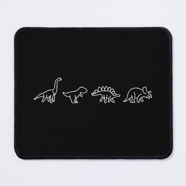 Item preview, Minimalist Dinosaur Line Art Collection – Cute Prehistoric Outline Illustrations of T-Rex, Sauropod, Stegosaurus & Triceratops designed and sold by BrainBubbleArt.