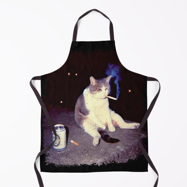 Item preview, Funny Smoking Cat Meme Graphic Print designed and sold by Eh Plus Designs.