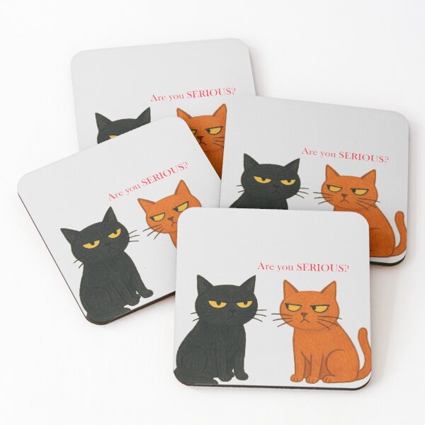 Item preview, Grumpy Cat Duo - Are You SERIOUS? designed and sold by The-Tiny-Canvas.