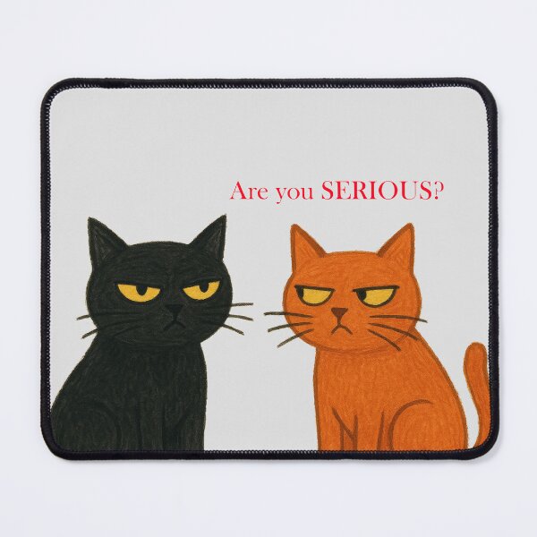 Item preview, Grumpy Cat Duo - Are You SERIOUS? designed and sold by The-Tiny-Canvas.