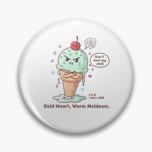 Item preview, Grumpy Ice Cream – Cold Heart, Warm Meltdown (Kawaii Funny Pun) designed and sold by Snackwear Apparel.