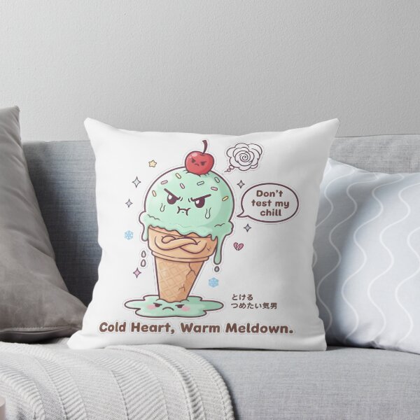 Item preview, Grumpy Ice Cream – Cold Heart, Warm Meltdown (Kawaii Funny Pun) designed and sold by Snackwear Apparel.