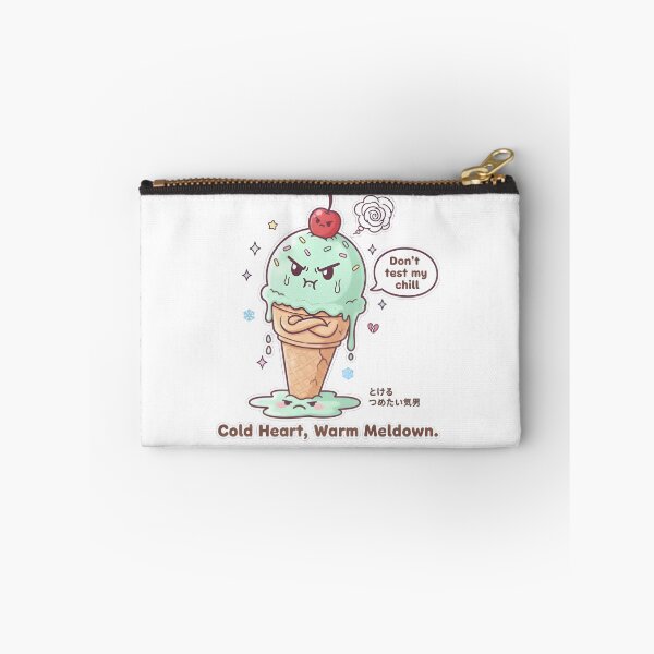 Item preview, Grumpy Ice Cream – Cold Heart, Warm Meltdown (Kawaii Funny Pun) designed and sold by Snackwear Apparel.