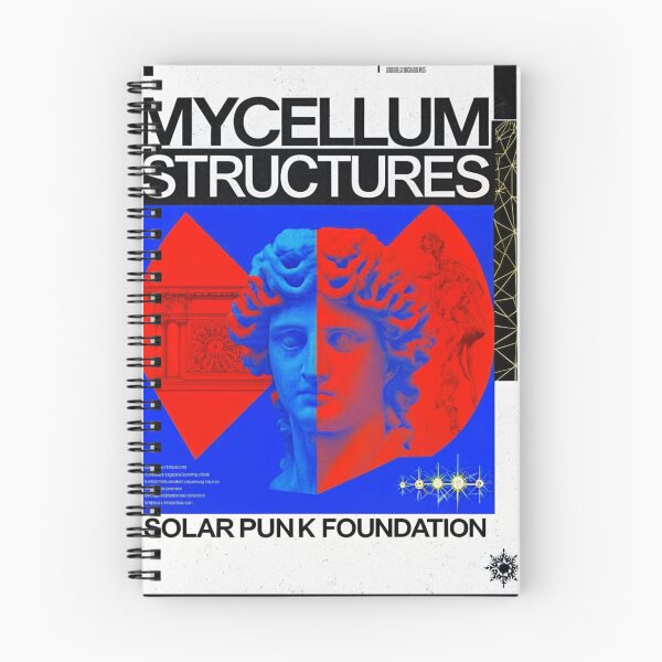 Item preview, Solarpunk Poster Mycelium designed and sold by Raw-Ink.