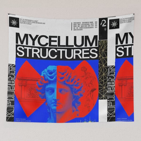 Item preview, Solarpunk Poster Mycelium designed and sold by Raw-Ink.