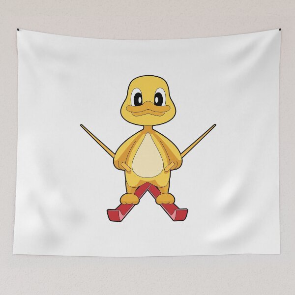 Item preview, Duck Skier Ski Winter sports designed and sold by Snabdesign84.
