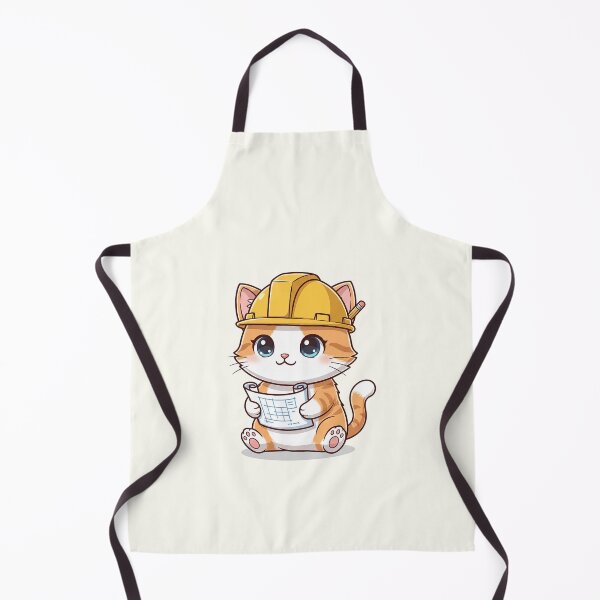 Item preview, Engineer Cat Cute cartoon designed and sold by HoopeStylee.