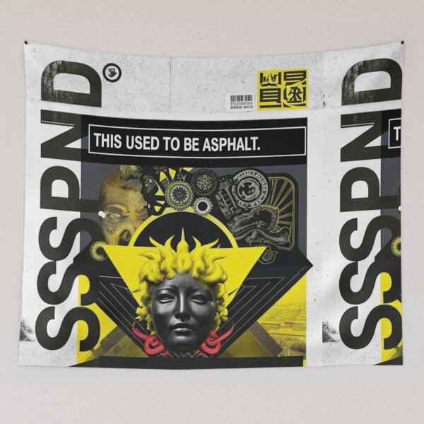 Item preview, Solarpunk Poster Asphalt designed and sold by Raw-Ink.