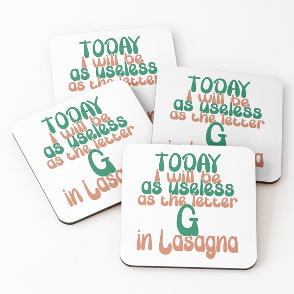 Item preview, Useless as the G in Lasagna | Funny Food Pun Retro T-Shirt designed and sold by Mr Lee.